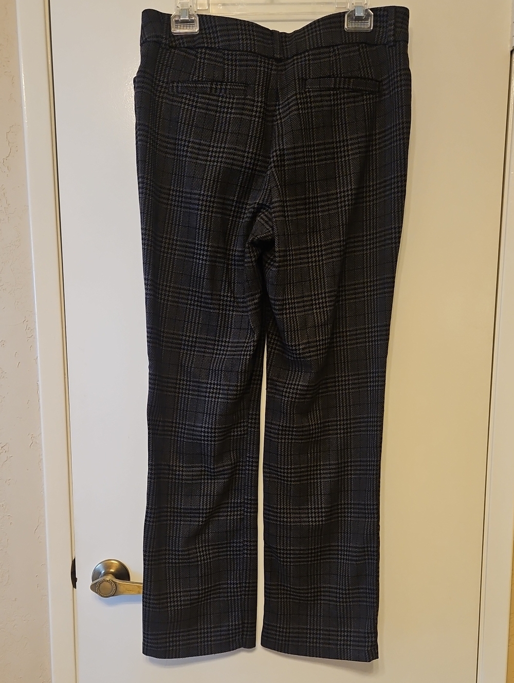 Lee Black and Gray Plaid Midrise Dress Pants - Picture 3 of 4